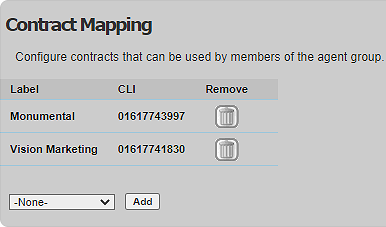 Add Contract Mapping