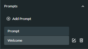 Add the first prompt