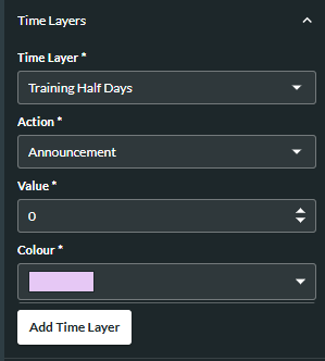 Time Layers dialog