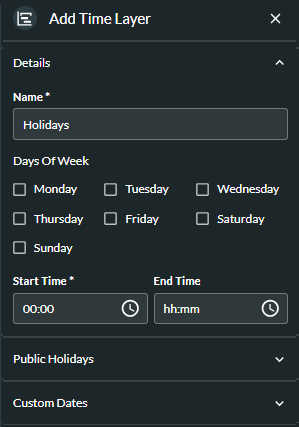 Add a time layer