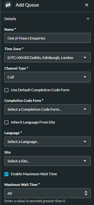 Add a queue