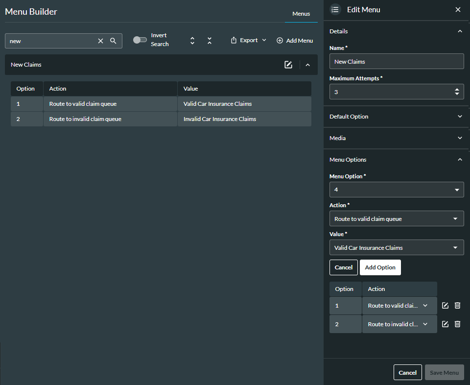 Example 3 how to use actions