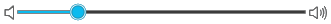 Volume control slider